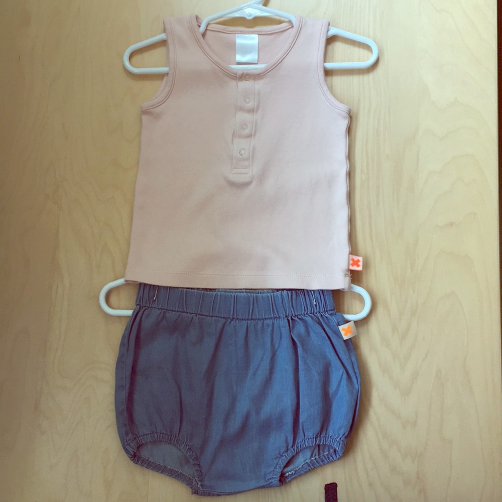 12/18 Tinycottons summer baby girl outfit